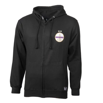 Címeres férfi cipzáros hoodie