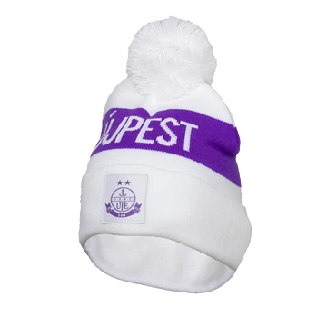 Kötött sapka fehér-lila, Újpest 140