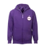 Kép 1/4 - Hoodie zip, címeres lila, gyerek 