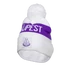 Kép 1/5 - Kötött sapka fehér-lila gyerek, Újpest 140